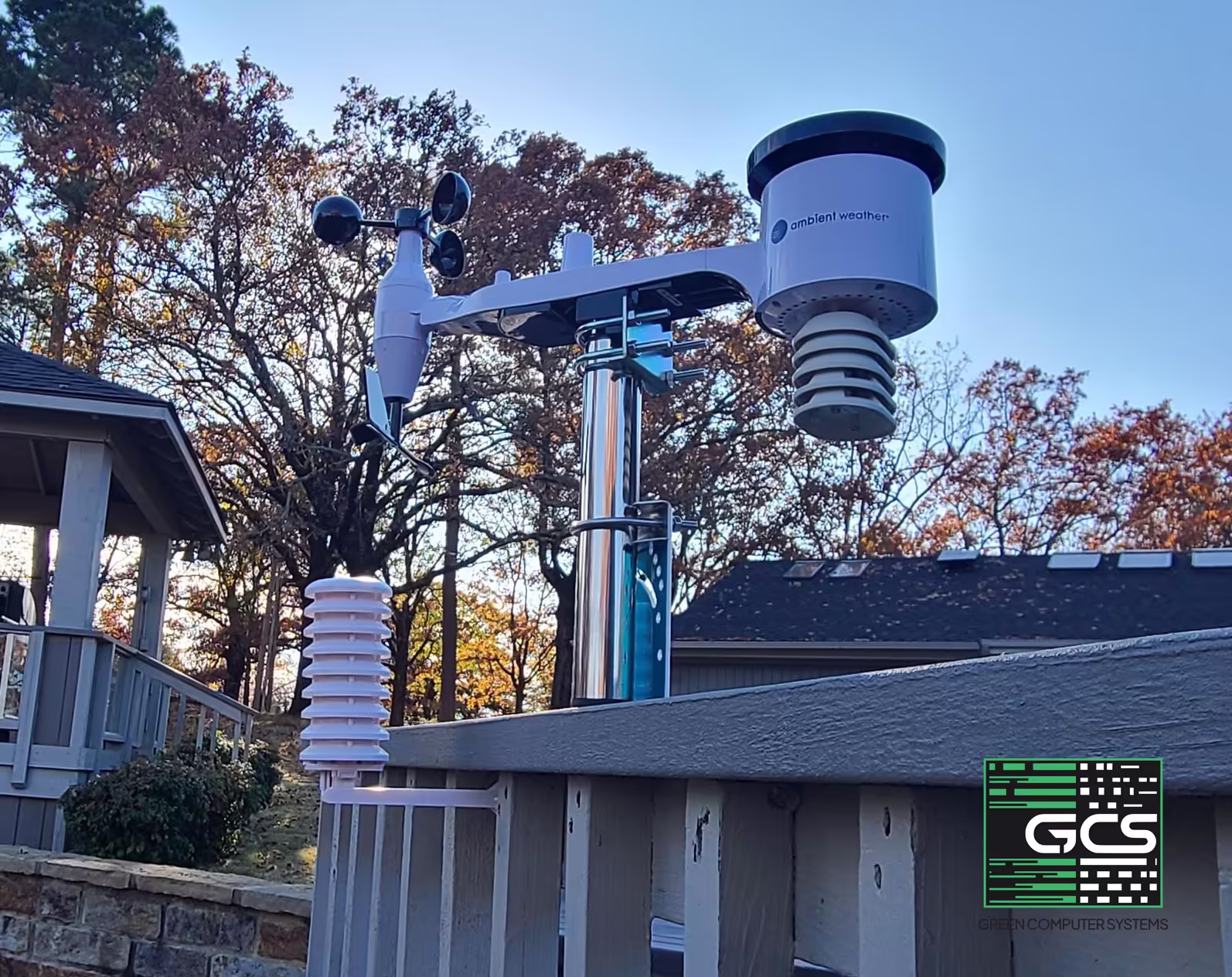 Home Weather Station Install - residential project by Green Computer Systems
